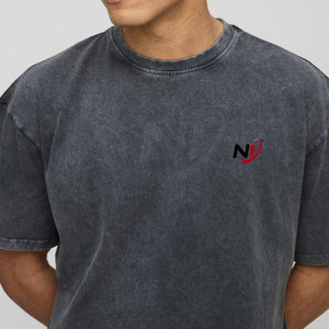 Camisa de lavado de ácido de color sólido informal para hombres y ropa de invierno corta ropa de moda transpirable - Product Image 4