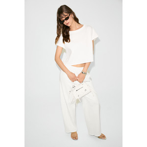 Ensemble deux pièces pour femme ETHIQUET ELIZ en coton biologique, col rond, épaules tombantes, coupe droite - Product Image 2