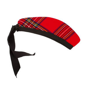 การออกแบบที่ดีที่สุดหมวก glengarry หรูหราพร้อมริบบิ้นผ้าซาตินและตราโลโก้ที่กำหนดเองได้ - Product Image 4