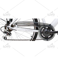 Vélo de ville Spire Cycle PC-404B Classic White 28 pouces, 6 vitesses, cadre en acier, jantes en alliage d'aluminium, réflecteurs avant/arrière, frein V