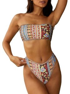 Trajes de Baño Sexys de Satén Personalizados al por Mayor - Conjuntos de Bikini para Mujer con Tirantes de Nudo en los Hombros y Diseño de Logotipo Frontal - Product Image 1