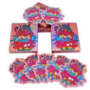 En Stock, Nuevo Producto, Bolsas y Cajas de Mylar Holográficas Impermeables con Patrón Rosa de 3.5g para Dulces y Alimentos - Product Image 2