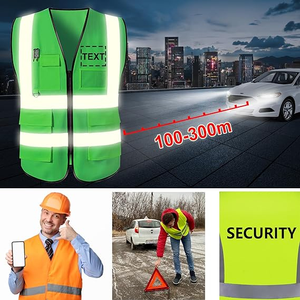 Custom Lightweight <b>Reflective</b> <b>Safety</b> Vest Jacket High-Visibility Workmen's Waterproof <b>Clothing</b> - Product Image 4