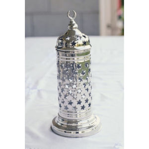 Bougeoir décoratif Ramadan en acier inoxydable bougeoir accent festif musulman bougeoir Eid al-Fitr - Product Image 1