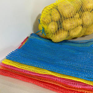 Vente en gros Sacs en filet Raschel utilisés pour les fruits Pommes de terre Oignons Bois de chauffage Raschel Sacs en filet plastique tricoté avec cordon de serrage - Product Image 3