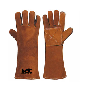 Guantes DE SEGURIDAD antideslizantes de cuero dividido de vaca de alta calidad Fabricación de fábrica al por mayor para trabajar - Product Image 2