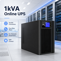 UPS en Línea de 1kVA 900W, 220Vac, Onda Sinusoidal Pura, Doble Conversión, Transferencia de 0ms, Control DSP para Servidores, Equipos de Red y Uso en Oficinas