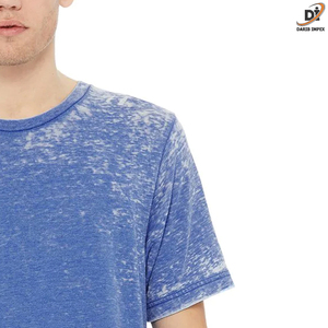 Ropa de hombre Camiseta 100% algodón ropa de calle Hip Hop negro lavado ácido logotipo personalizado Vintage camisetas en venta al por mayor - Product Image 5