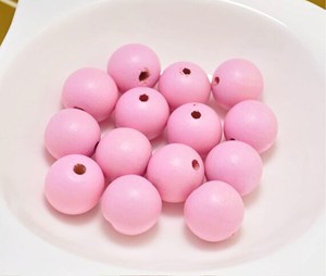 Perles en bois 20X30mm forme personnalisée et perles en bois colorées en forme et taille produit indien fabriqué à la main - Product Image 5