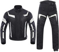 Combinaison de course moto en velours côtelé noir personnalisée unisexe, deux pièces, avec protection complète, veste imperméable