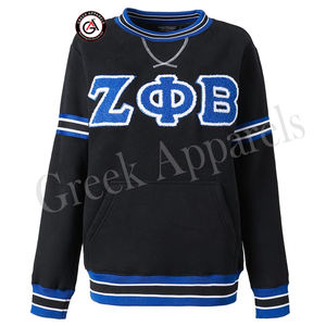 Personnalisé grec Zeta Phi Beta sororité et fraternité Chennile broderie attirail pull sweat-shirt - Product Image 2