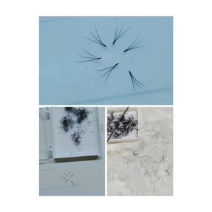 Nhu Y Cils NY3D Premade 3D Couleur Naturelle Cheveux Synthétiques Plein Volume Extensions de Cils Vietnam Longueurs Mixtes 15mm CC Curl - Product Image 1