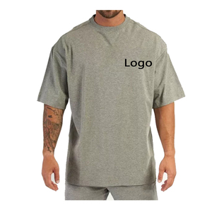 Camisetas de Gimnasio para Hombre al por Mayor, 100% Algodón, Corte Ajustado, Tejido Liso Teñido, Ropa Urbana, Logotipo Personalizado, Diseño Sólido - Product Image 5