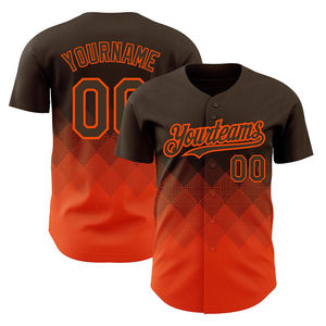 Maillot de baseball pour hommes en sublimation, couleurs et tailles personnalisées, respirant, antibactérien, anti-UV, séchage rapide, 100% - Product Image 2