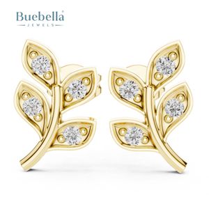 Boucles d'oreilles élégantes en diamant rond pour femmes Bijoux étincelants en argent 925 Cadeau parfait pour toutes les occasions - Product Image 6