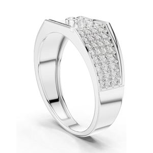 Bague pour femme en diamant de laboratoire 0,421 CT, taille brillant rond, clarté VVS-VS EF, or 18 carats, 14 carats, 10 carats et argent 925, rose, jaune - Product Image 5