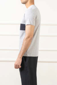 Camiseta de talla grande con logotipo de bordado personalizado, camiseta de gran tamaño con estampado de algodón 100%, ropa informal, Camiseta holgada ligera para hombre - Product Image 4