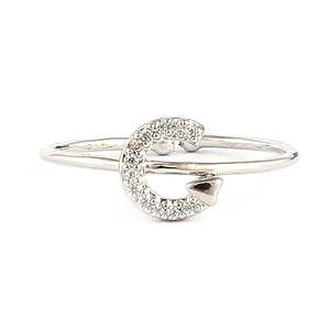 Bague alphabet pour femme - Argent - Argent - Product Image 3