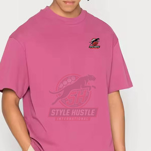 Camisetas de algodón de corte holgado, camisetas de corte ajustado, camisetas de manga corta de corte holgado para venta en línea - Product Image 5