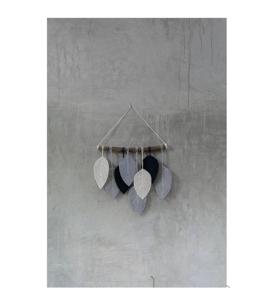 Nouveau créatif tissé à la main coton corde feuille macramé tenture murale en marron Orange blanc couleur parfaite pour la décoration intérieure élégante - Product Image 3