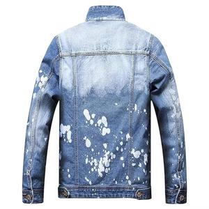 Chaqueta Camisa Vaquera de Primavera para Hombre con Estampado Digital, Chaqueta Camisa Vaquera Elástica de Alta Calidad, Ajustada al Cuerpo, Personalizada para Estadio - Product Image 2
