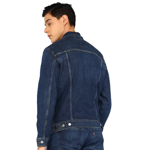 แจ็กเก็ตยีนส์แฟชั่นสำหรับผู้ชายทรงสลิมฟิตคอปกเสื้อยีนส์ฟอกโอเวอร์ไซส์คุณภาพระดับพรีเมียม - Product Image 2