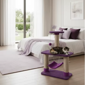 Griffoir pour chat Amistar Cat Palace Violet Comfort de haute qualité, adapté à toutes les tailles de chats. - Product Image 2