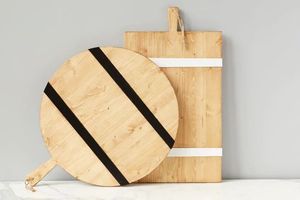 Black & White Cutting Chopping Board Serving Breakfast Snacks Wedding <b>Table</b> <b>Top</b> & Kitchen Decoration Fruit & Salad Cutting Board - Product Image 5