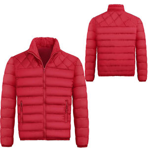 OEM ODM Veste matelassée d'hiver à fermeture éclair pour hommes Streetwear imperméable en polyester de créateur-Option grande taille - Product Image 1