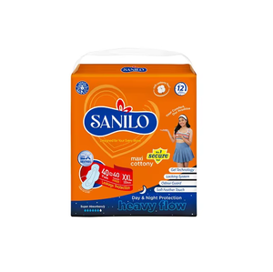 Serviettes hygiéniques Sanilo Cottony Soft Maxi XXL 320MM, paquet de 40 serviettes avec 40 lingettes, haute absorption - Product Image 6