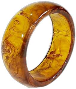 Bracelet artisanal en résine fumée solide, bijoux pour femmes, élégant, moderne, résine unique, durable, léger, accessoires de mode - Product Image 4