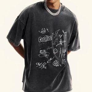 Camiseta de manga corta con cuello redondo y logotipo personalizable transpirable de algodón de 180g/m2 al por mayor - Product Image 1