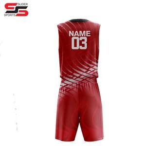 Uniforme de basket-ball pour hommes et jeunes à séchage rapide et respirant Logo imprimé Vêtements de sport pour équipes d'entraînement Sublimation - Product Image 2