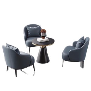 Silla de Comedor de Estilo Nórdico Moderno con Altura Ajustable, Estructura de Acero y Tapicería de Cuero para Uso en el Hogar, Hotel o Apartamento - Product Image 3