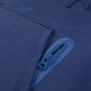 Sweat-shirt à capuche avec Logo 3D en relief, couleur bleue, avec poche avant et poche cachée, à vendre - Product Image 3