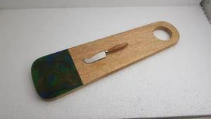 Rect Chopping Board With Handle Blue Wholesale Customized Cutting Chopping Board <b>Blocks</b> - Product Image 4
