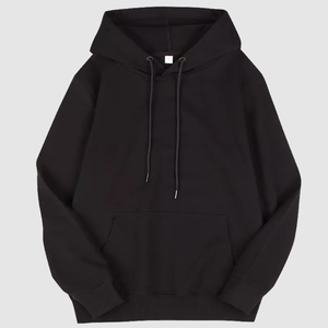 Sweat à capuche décontracté surdimensionné en coton 100% doux pour homme, brodé, streetwear, pour l'automne et l'hiver, confortable à porter - Product Image 3