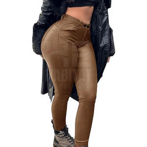 Pantalones de Cuero Premium para Mujer, Ajustados, Negros, Leggings de Cuero Genuino, Cómodos y Elegantes - Product Image 4