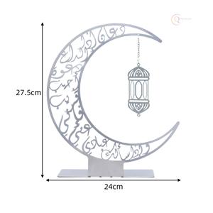 Calendrier de table en métal islamique de luxe pour la maison et le bureau |   Accessoire de bureau décoratif et imperméable pour les fêtes - Product Image 3