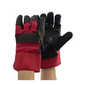 Canadian Wholesale <b>Rigger</b> Work <b>Gloves</b> White Cotton Safety <b>Gloves</b> Yellow Accents Industrial Protection Anti-Cut Anti-Impact - Product Image 5