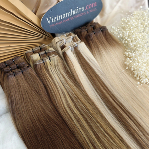 Extensions de Cheveux Humains Vierges Remy Vietnamiens de Qualité Supérieure 2025 – 100% Naturels, Meilleur Prix, Double Trame Faite à la Machine, Cuticules Entières – Vente en Gros - Product Image 1