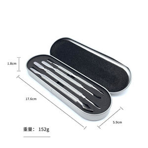 Poussoir à cuticules en acier inoxydable, outil de manucure, vente en gros, 9 pièces - Product Image 5