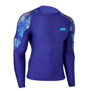 Rashguard de Manga Larga para Hombre, de Spandex/Poliéster, Transpirable, Ecológico, de Alta Calidad, Venta al Por Mayor Directo de Fábrica - Product Image 1