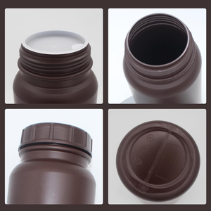 2000ml HDPE Plastic Bottle Matte Smooth Surface Wide Mouth Pharmaceutical <b>Container</b> Supplement Medicine Packaging - Product Image 2