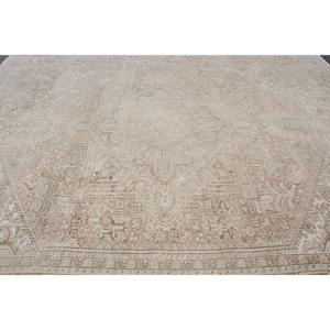 Turkish Rug, 10.4x12.5 ft Oversize Rug, <b>Brown</b> Gray <b>Wool</b> Rug - Product Image 4