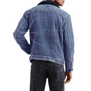 Chaqueta abotonada, abrigo, chaqueta vaquera de gran tamaño para hombre, chaqueta vaquera OEM para hombre, prendas de vestir informales, pantalones vaqueros de otoño - Product Image 2