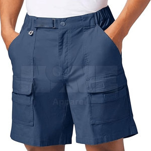 Shorts cargo décontractés pour hommes, taille mi-haute, 100 % coton – Haute qualité, séchage rapide, personnalisable OEM - Product Image 4