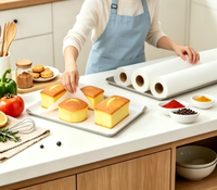 Papier sulfurisé professionnel non blanchi, enduit de silicone, antiadhésif, résistant à la graisse, pour usage en boulangerie