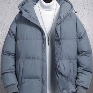 Chaqueta de Invierno Gruesa Personalizada para Hombre, Estilo Casual, Impermeable, con Logotipo Personalizado, Transpirable, Chaqueta Bomber Larga y Cálida, Envío DDP - Product Image 1