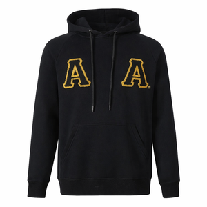 Excelentes Sudaderas con Capucha Unisex de Invierno de Algodón 100% con Letras Bordadas en Sarga Personalizadas de Alpha Phi Alpha para Hermandades y Fraternidades - Product Image 1